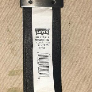Mens Levi's leather belt